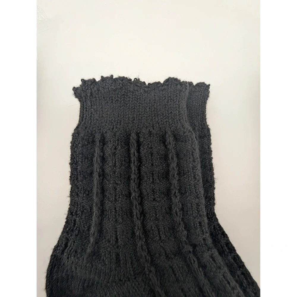 Auden Mid-Crew Boot Socks Womens 4-10 Black New 3 Pairs Ribbed Super Soft